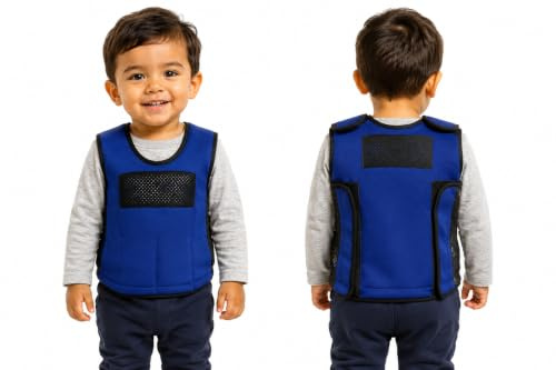 Sentire-Sensory UK – Blue Adjustable Weighted Vest – Compression Vest – For Kids Aged 2-4 (S)