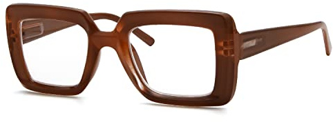 Eyekepper fyrkantig design läsglasögon för kvinnor snygg överdimensionerad läshjälp
