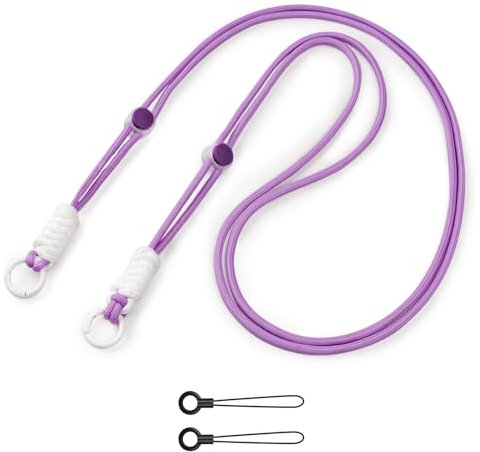 VOVMOEYA Kids Camera Strap,Children Neck Strap for Fujifilm Mini 12/11/9/8/7+,Long Crossbody Lanyard for Kid Camera/Badge Holder/Keys/Wallet Multi-Function Lanyard(Purple)