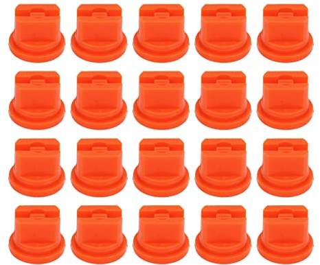 XIASABA Lot de 20 buses de pulvérisation à jet plat en plastique haute pression pour pulvérisateur agricole pour drone végétal Orange (Orange)