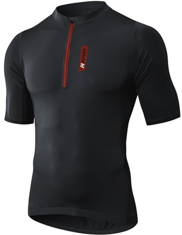 MEETWEE Herren Radtrikot Kurze-/Langarm Radtrikots für Herren, Fahrradbekleidung Herren, T-Shirts für Radfahrer, Atmungsaktives Radtrikot, Schnell trocknendes Fahrradtrikot, Rennrad-Trikot.