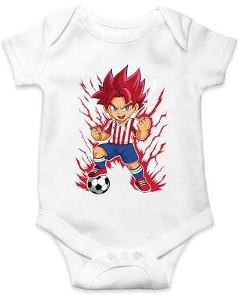 Ropa4 Body de manga corta Goku Atlético de Madrid 25-26 (2- body 6 meses)(Blanco manga corta)