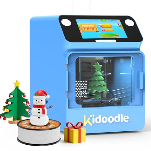 Kidoodle 3D Printer for Kids - Mini 3D Printers, Huge Toy Library Weekly Update, Wi-Fi & App Control, Up to 600mm/s Faster Printing Speed, Toy 3D Printer Kids, Safe for Children, Easy to Use