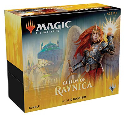 Magic: The Gathering Guilds of Ravnica Bundle | 10 Booster Packs + Land Cards (230 Cards) | Accessories