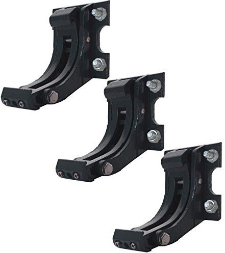 Mendler 3er-Set Wandhalterung für Markise T124, Wandkonsole Wandmontage Adapter - anthrazit