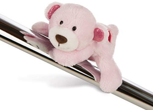 NICI 44422 Kuscheltier Love Bär Mädchen mit Herz 12cm MagNICI, Plüschtier mit Magnet, pink