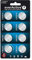 everActive Mix 2X CR2016 2X CR2025 4X CR2032 3V Pile Bouton Lithium Batterie la Plus puissante Batterie 10 Ans Durée de Vie 8 pièces -1 Carte Blister