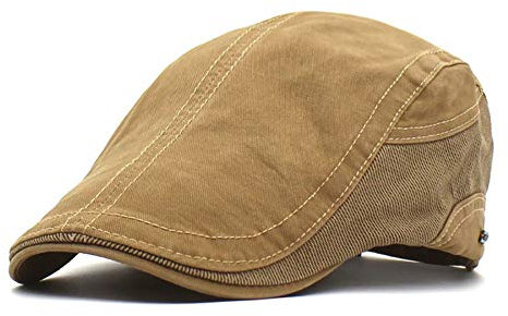 Adantico Herren Schirmmützen Beret Flatcap (Khaki)