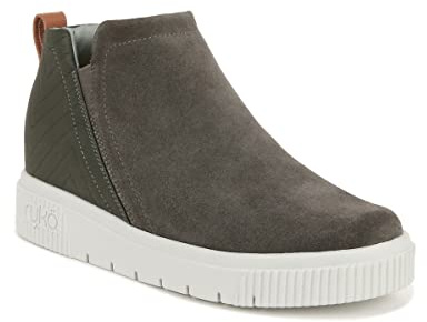 Ryka Womens Vera 2 Wedge Sneaker Booties Alpine Green 6 M