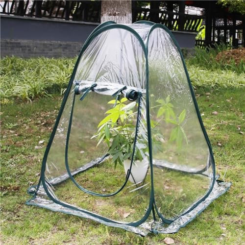 1 mini invernadero emergente, pequeño invernadero desplegable para plantas de interior y exterior; mini tienda de campaña portátil de 70 x 70 x 80 cm
