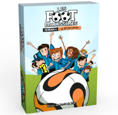 Les Footballissimes: Terrain 4, Juego de Mesa, Juego de Cartas, Familiar, Fútbol, para Niños, Infantil, Fútbol, Deporte, Idioma Francés, Edad +8 Años