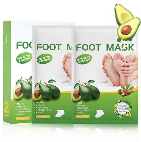 Maschera per i piedi per la rimozione di calli e pelle morta, maschera per il peeling dei piedi, maschera idratante per i piedi con burro di karitè per piedi secchi e screpolati