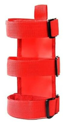 Arceau de sécurité pour extincteur - Support de coffre de voiture - Sangle de support réglable pour extincteur de voiture - Accessoire pratique - Accessoire tiers pour Jeep (rouge)