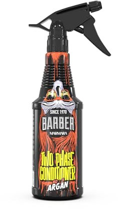 BARBER MARMARA Two Phase Conditioner Uomo | Leave in Hair Care Men | Anti Spliss | Profumo per capelli | Spray districante | Leave in condizionatore spray Men (400 ml, n. 3 Argan)