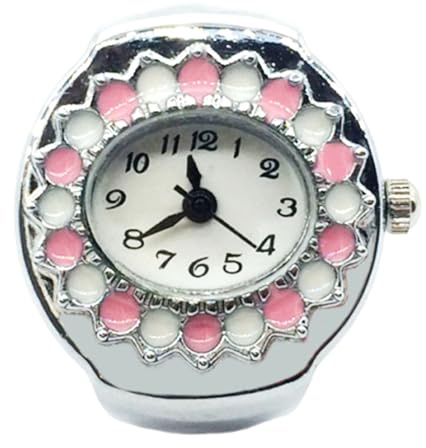 Ringklocka Lättfingerklocksmycke Med Kristaller | Vintage Innovativ Exakt Smycke Present Till Kollegor Vänner Födelsedag Valentin Mors Dag Familj