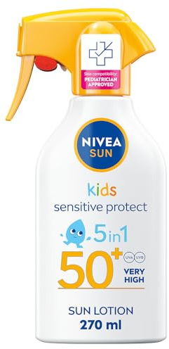 NIVEA SUN Solkräm barn Kids Sensitive Protect & Play Sun Trigger Spray SPF50+ 270ml