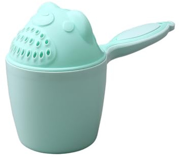 QUXVUIS Gobelets de Lavage de Cheveux faciles à Laver pour bébés, sécurité et fiabilité, Tasse de shampoing en PP pour fête prénatale, Multifonctionnel, Vert Clair
