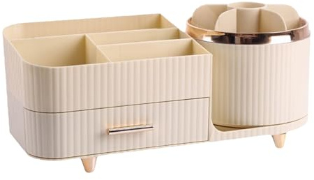 Organizer per trucchi rotante: scatola per cosmetici dal design di lusso, di cassetti di grande capacità | Per la collezione di camere da per la decorazione 'ufficio