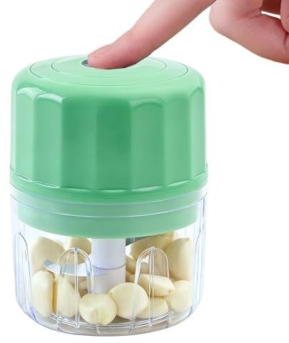 Tritatore Per Aglio | Tritatore Portatile Senza Fili - Tritaglio Ricaricabile Tramite USB | Per La Preparazione Di Cipolla Alimenti Noci In Cucina Domestica