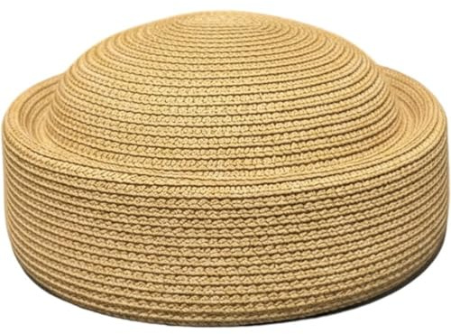 Zghhc Stroh-Pillbox-Hut Für Damen, Sommer-Sonnenhut, Retro-hochzeits-Fedora, Modische Baskenmütze, Stroh-Fascinator, Designer-malerhut