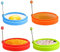 HengLiSam 4 Stück Eierringe zum Braten, 4 Zoll Antihaft-Silikon-Spiegeleierring-Formen, Runder Eierring zum Kochen perfekter Eier-Pfannkuchen, Hitzebeständiger Handgriff Form Eierring (Mehrfarbig)