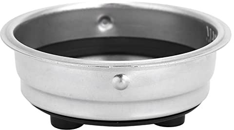 Joyzan 51mm Panier Filtre Café Acier Inoxydable, Pressurisé Couche Expresso Machine Porte Permanent Réutilisable Accessoire Remplacement Tasse Manuel Verrouillage Détachement Facile