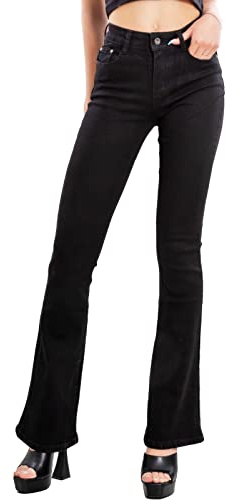 Toocool Jean Femme Skinny Push-Up Patte d'Éléphant Évasé Pantalon Denim Stretch Coupe Curvy XM-986