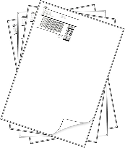 100 ark A4-klistermärke pappersetiketter fraktsepostetiketter, A4-klistermärken pappersetiketter fraktpostetiketter, klistermärke med klibbig baksida (25 ark, 1 per ark 210 x 297 mm)