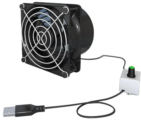 Folpus Extractor de Aire de Pared, Ventilador silencioso de Alta Velocidad, cobertizos, Ventilador de tubería para Yates, Ventiladores para Ventana, baño, Ventilador Individual