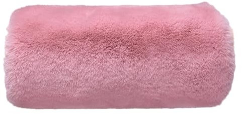 URFEDA Dam fuskpäls handmuffs, vintermuff tjock plysch varm handvärmare, arm hand muffar vinter, fuskpäls muff armvärmare, fuskpäls handmuffs svart varm för män flickor, 35 x 10 cm, ROSA