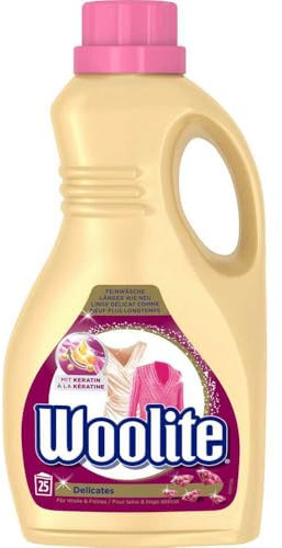 Woolite Flüssig Waschmittel für Wolle & Feine Wäsche, Keratinhaltig, Unparfümiert, Bleichfrei, Enzymfrei, Farbstofffrei, 1,5 Liter