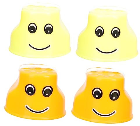 Warmhm 4 Stück Stelzen für Hüpfschuhe sportgeräte für sportgeräte entzückende Kinderstelzen balancierende Stelzen Laufstelzen aus Kunststoff Plastik Orange