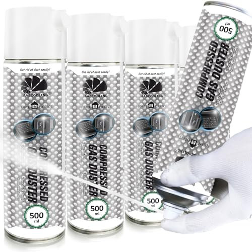 AABCOOLING Bombe Froid, Sprays nettoyants pour moteur Home&Office Gas Duster 500ml-4 Pièces - Bombe de Froid, Bombe air froid Freeze, Spray Froid jusqu'à -50 °C, Bombe air froid Freeze, Auto et Moto
