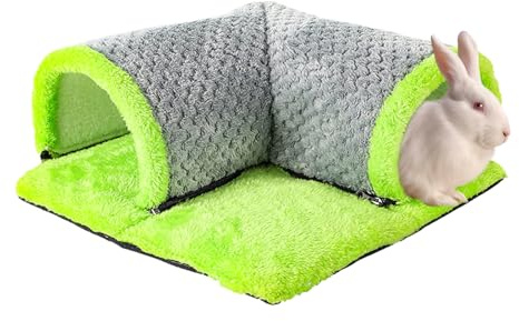 - Tunnel-Cachette-Lit – Tunnel de Jeu Doux et Lavable, abri d’Exercice, Jouet, Accessoire de Habitat pour Petits Animaux | Cage de Jeu et de Sommeil pour écureuils, cochons d’Inde, Souris