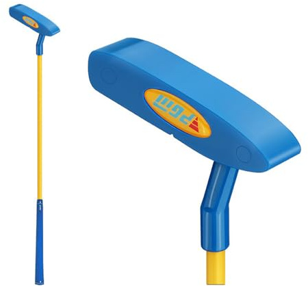 Putter da golf per bambini, mano destra, con asta in carbonio, per bambini di 2-5 anni, per principianti e bambini (blu, età 4-5 anni)