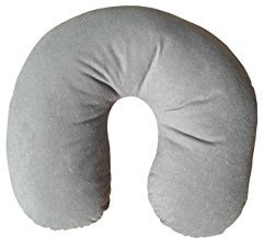 Natalia Spzoo Reisekissen Nackenhörnchen – Ideal für Reisen und Entspannung, Ergonomisches Design, Waschbar Grau