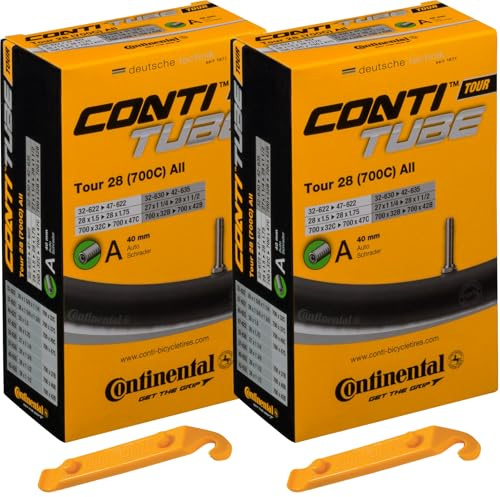 Continental Tour 28 700x32-47 40mm Schrader Valve - 2 Pack w/Levers