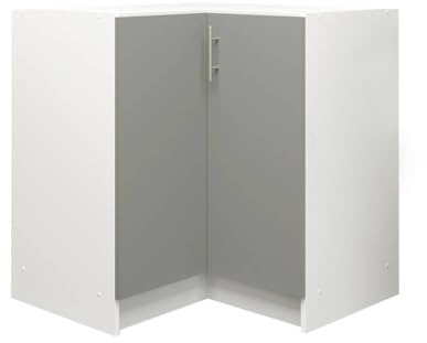 JD Greta Kitchen Base Corner Cabinet – 800mm – Base Kitchen Unit Grey