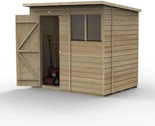 Forest Garden Beckwood 7x5 Pent Shed | 2 Windows |25 Year Anti-Rot Guarantee