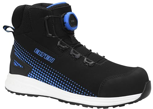 ELTEN Unisex JORAN BOA Blue Mid ESD S3L säkerhetsstövlar, 43 EU, blå, 43 EU