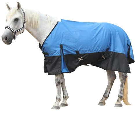 Gallopoff Regendecke Pferd Reißfest – Wasserdicht, Atmungsaktiv & Ohne Füllung (0g), Leichte & Komfortable Pferdedecke