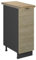 Vicco Apothekerschrank Fame-Line, Eiche Paneel, 30 cm, AP Eiche