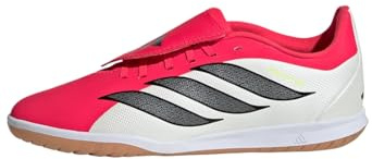 adidas Unisex niños Predator Club Fold-Over Tongue Sala Indoor Football Shoes Kids, Lucid Red/Core Black/FTWR White, 33 1/2 EU