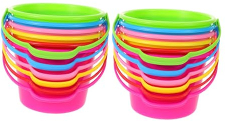 CIYODO Secchiello Spiaggia Ragazzo Ragazza in Abs, Set 12 Pezzi, Versatile e Strumento di Apprendimento per Giochi al Mare e Giardino, per Ragazzo Ragazza