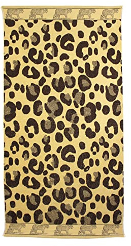 P.K. Collection Serviette de plage 90 x 165 cm - Drap de plage 100 % coton velours éponge (sable épard)