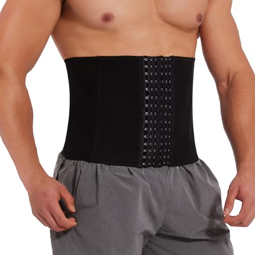 SLIMBELLE Herr Magbälte Fitnessbälte Body Shaper Svettbälte Midjegördel Justerbart Bälte Magkontroll Bälte