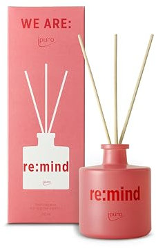 ipuro re:mind Raumduft - 100ml Raumerfrischer mit Aprikose, Neroli & Kokosnuss Duft - aus nachhaltigem Grapefruit-Upcycling - Diffuser mit Stäbchen - Lufterfrischer für die Wohnung & Schlafzimmer