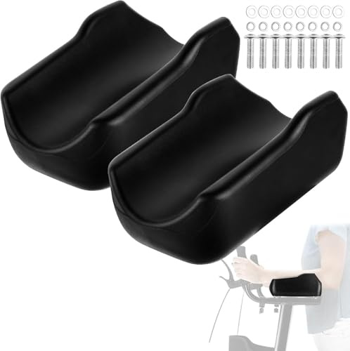 Armstöd armbågsdynor för upprätt gånghjälpmedel, universella ersättningsdynor för upprätt gånghjälpmedel, ergonomiskt, bekvämt vadderat armstöd för upprätt svart