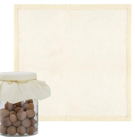 Stamigna per scolare, garza in cotone riutilizzabile, 50 x 50 cm, gadget da cucina multiuso per la produzione di formaggio, latte di noci, bustine di condimento