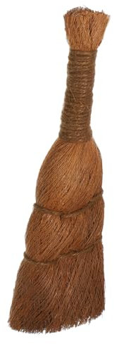 VICASKY Cepillo de limpieza de jardín con cerdas de fibra de palma robustas para una limpieza sin esfuerzo de bonsái y otras superficies. Diseño ergonómico para una mayor eficiencia y suavidad